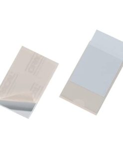 Selbstklebetasche POCKETFIX® – 90×57 mm, seitlich offen, transparent, 10 Stück