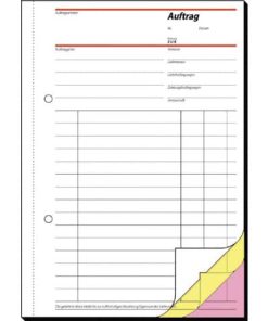 Aufträge – A5, 1., 2. und 3. Blatt bedruckt, SD, MP, 3 x 40 Blatt