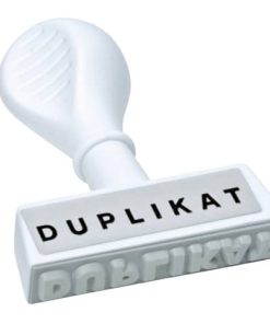 Stempel Text Duplikat – Abdruck 45 mm