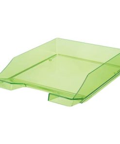 Briefkorb KLASSIK A4, grün-transparent