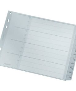 1288 Monatsregister – Dez-Jan, A4, PP, 12 Blatt, grau