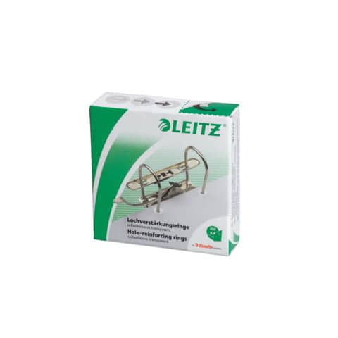 1706 Lochverstärkungsringe, Polypropylen, 500 Stück, weiß-transparent