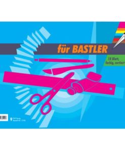 Bastelmappe Buntpapier – A3, 18 Blatt, sortiert