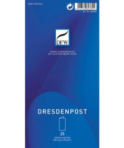Doppelkarte DresdenPost – DL hoch, 25 Stück