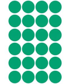 3006 Markierungspunkte – Ø 18 mm, 4 Blatt/96 Etiketten, grün
