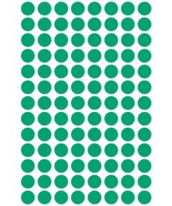3012 Markierungspunkte – Ø 8 mm, 4 Blatt/416 Etiketten, grün