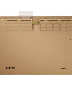 1914 Hängehefter ALPHA® – kfm. Heftung, Natron-Karton, naturbraun