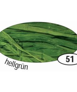 Naturbast Raffia – matt, hellgrün, 50 g