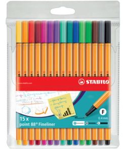 Fineliner point 88® Etui – 15er Pack – Standardfarben