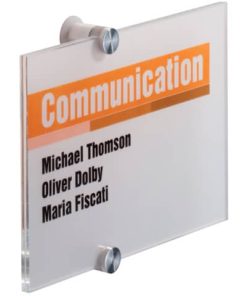 Türschild CRYSTAL SIGN, 210 x 148 mm, transparent