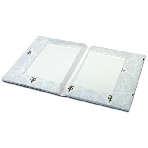 Kartenmappe Bütten – weiß, 10 Karten und 10 Briefhüllen, A6/C6