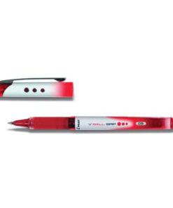 Tintenroller V-Ball Grip 05, mit Kappe, druckresistent, gummierte Griffzone, 0.5mm (F), rot