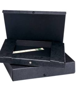 Dokumentenmappe – A4, 20 mm, Hartpappe (RC), schwarz