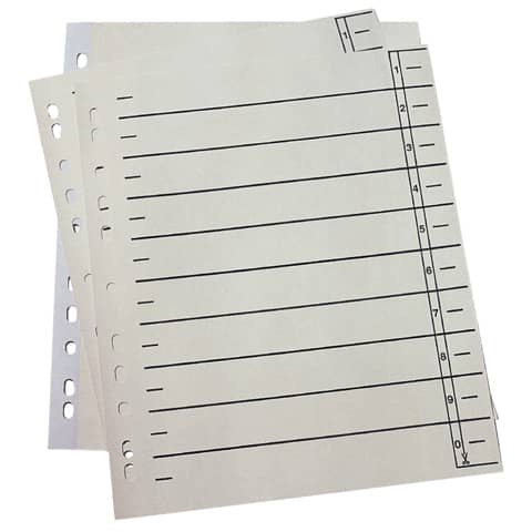 Trennblätter – A4 Überbreite, 190 g/qm Karton, chamois, 100 Stück