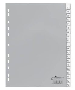 Register – A – Z, PP, grau, A4, 20 Blatt