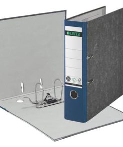 1080 Ordner Pappe A4 Wolkenmarmor, 80 mm, blau