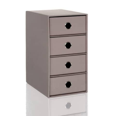 Schubladenbox SOHO – einzel Schublade für A4, taupe