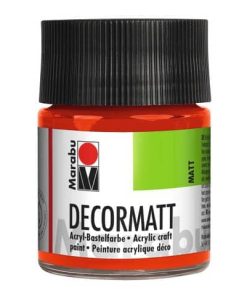 Decormatt Acryl – Zinnoberrot hell 030, 50 ml