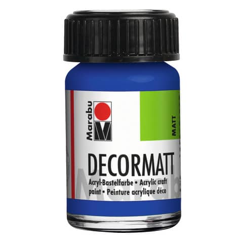 Decormatt Acryl – Ultramarinblau dunkel 055, 15 ml