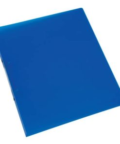 Ringbuch transparent – A4, 2-Ring, Ring-Ø 16 mm, blau-transparent