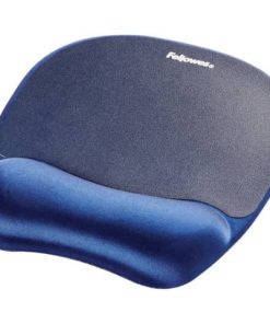 Handgelenkauflage mit Mauspad Memory Foam – 196 x 20 x 230 mm, Textil, saphir