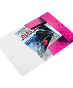4599 Eckspannermappe WOW – A4, PP, pink metallic