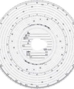 Original HAUG Diagrammscheiben 125 100 (125 km/h Kombi), 100 Stück