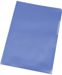 Sichthülle – A4, 120 mym, genarbt blau, 100 Stück