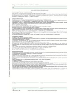 Verträge zur Vermietung eines Hauses, 4 Seiten, DIN A4 + Hausordnung