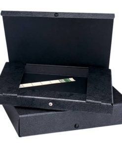 Dokumentenmappe – A4, 40 mm, Hartpappe (RC), schwarz