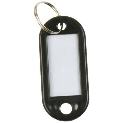 Schlüsselanhänger – schwarz, 10 Stück