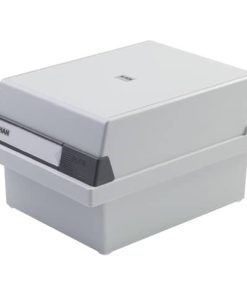 Karteikasten A5 quer, für 800 Karten, lichtgrau