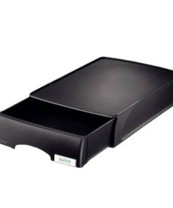 5210 Briefkorb Plus mit Schublade, A4, Polystyrol, schwarz