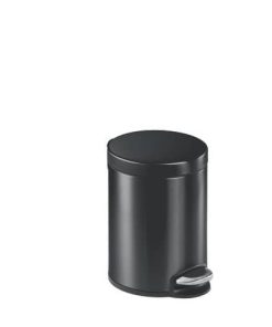 Treteimer, Edelstahl, rund, 290 x 260 mm x Ø 205 mm, 5 l, anthrazit