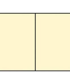 Briefkarte Paperado – A6, 220 g/qm, doppelt, hoch, planliegend, chamois gerippt