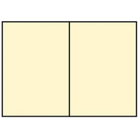 Briefkarte Paperado – A6, 220 g/qm, doppelt, hoch, planliegend, chamois gerippt