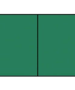 Briefkarte Paperado – A6, 220 g/qm, doppelt, hoch, planliegend, tannengrün gerippt
