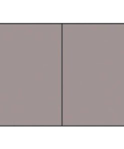 Briefkarte Paperado – B6, 220 g/qm, doppelt, hoch, planliegend, taupe gerippt