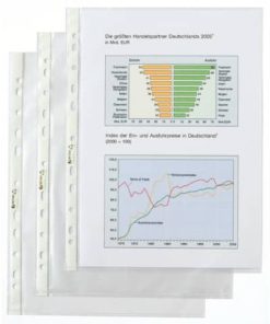 Prospekthüllen Standard – genarbt, 0,05 mm, A4, 100 Stück