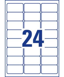 L4773-100 Folienetiketten – 63,5 x 33,9 mm, weiß, 2400 Etiketten, permanent, wetterfest