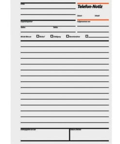 Telefon-Notizen – A5, 50 Blatt