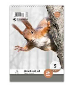 Spiralblock LIN5 A5 40 Blatt 70g/qm 5mm kariert