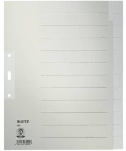 1222 Register – Tauenpapier, blanko, A4 Überbreite, 12 Blatt, grau