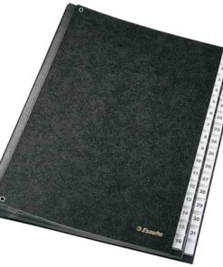 Pultordner 1-31, 31 Fächer, Hartpappe, schwarz