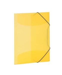 19502 Gummizugmappe – A4, PP transluzent, gelb