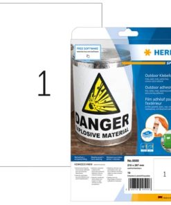 9500 Etiketten A4 Outdoor Klebefolie weiß 210×297 mm Folie matt 10 St.