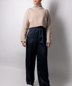 roberto collina Marlene Satin navy P55060