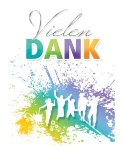 Danksagungskarte Jugendweihe – 5 Stück, inkl. Umschlag