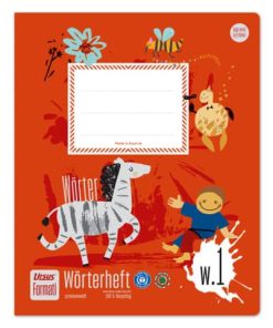 Wörterheft Quart W.1 – 20 Blatt 80g/qm 6/6/6mm liniert