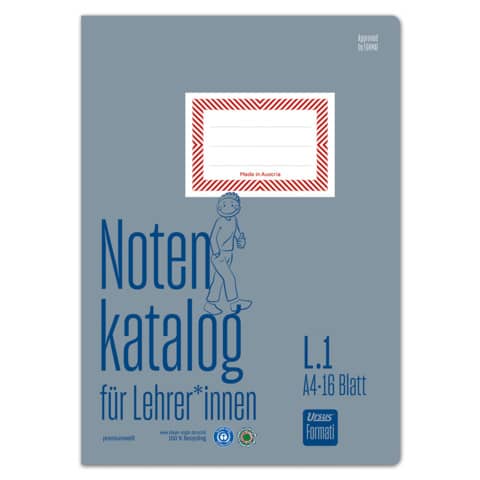 Klassenheft L.1 – A4 22 Blatt 80g/qm